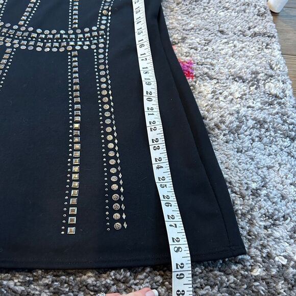 Cache Silver Studded bodycon Sleeveless Mini Dress - Picture 9 of 9